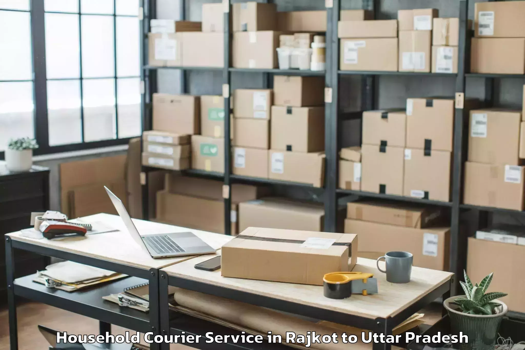 Get Rajkot to Aligarh Household Courier